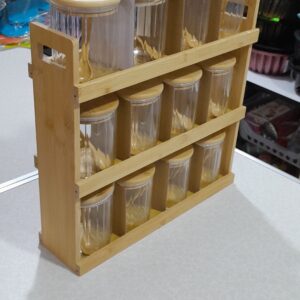 Organisé l'épices bois 12 pieces