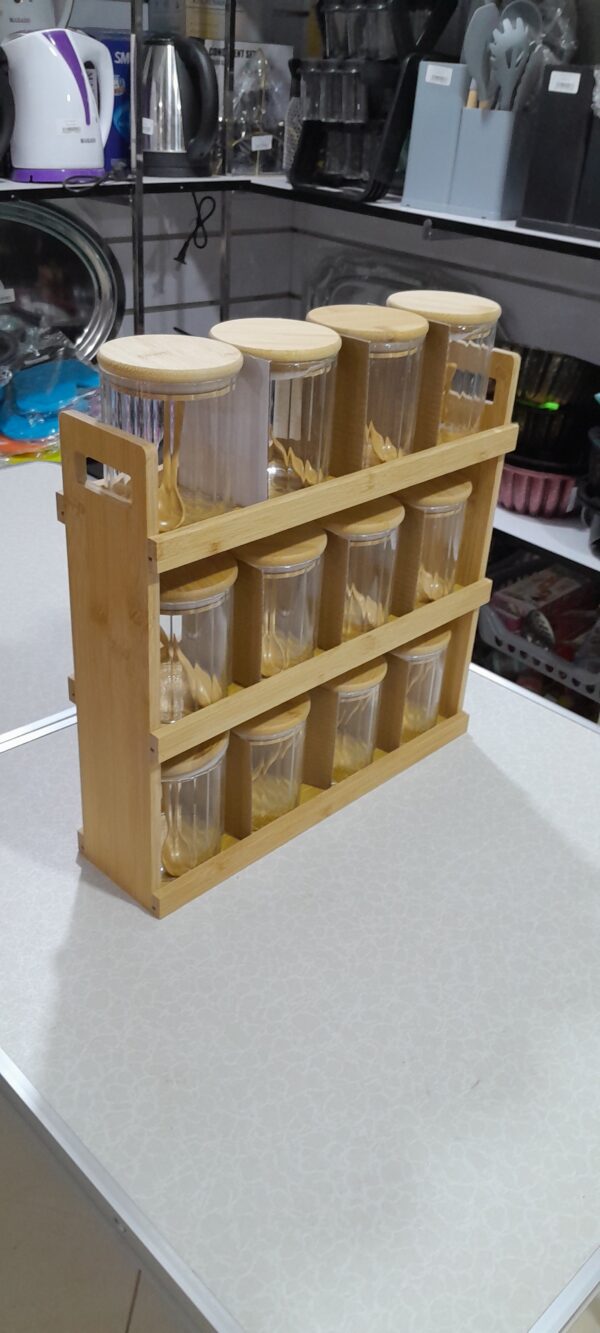 Organisé l'épices bois 12 pieces