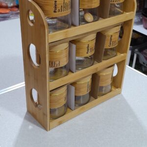 Organisé l'épices bois 9 pieces
