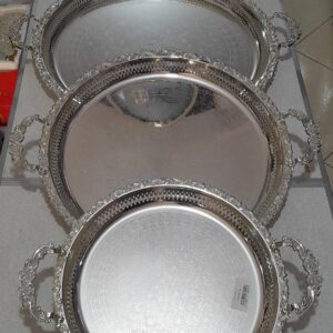 plateau chrome 3 pieces